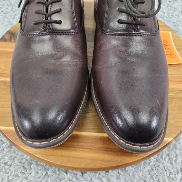Mark Nason Ottomatic G&T Brown Leather Plain Toe Lugged Sole Oxford Mens 11 - Picture 6 of 13